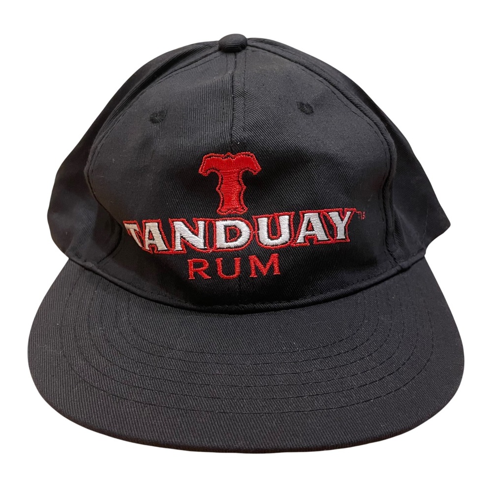 Tanduay Rum Hat Cap Black Embroidered Distinctly Filipino World Class